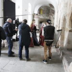 16.03.2018 Wąchock. Opactwo Cystersów. Zdjęcia do serialu „Korona Królów” / Jarosław Kubalski / Radio Kielce