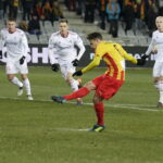 17.03.2018 Kielce. 28. kolejka LOTTO Ekstraklasy. Mecz Korona Kielce - Górnik Zabrze. Rzut karny wykonuje Goran Cvijanović / Jarosław Kubalski / Radio Kielce