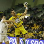 17.03.2018 Kielce. Mecz 27. kolejki PGNIG Superligi PGE Vive Kielce - Sandra Spa Pogoń Szczecin. Krzysztof Lijewski / Jarosław Kubalski / Radio Kielce