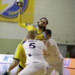 17.03.2018 Kielce. Mecz 27. kolejki PGNIG Superligi PGE Vive Kielce - Sandra Spa Pogoń Szczecin. Dean Bombać / Jarosław Kubalski / Radio Kielce