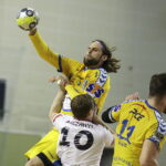 17.03.2018 Kielce. Mecz 27. kolejki PGNIG Superligi PGE Vive Kielce - Sandra Spa Pogoń Szczecin. Dean Bombać / Jarosław Kubalski / Radio Kielce