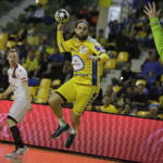 17.03.2018 Kielce. Mecz 27. kolejki PGNIG Superligi PGE Vive Kielce - Sandra Spa Pogoń Szczecin. Dean Bombać / Jarosław Kubalski / Radio Kielce