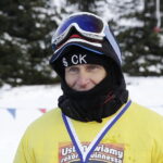 18.03.2018 Krajno Stok narciarski. Stefan Pożoga ustanowił rekord Guinessa w czasie jazdy na nartach. Jeździł nieprzerwanie przez 25 godzin i 10 minut / Jarosław Kubalski / Radio Kielce