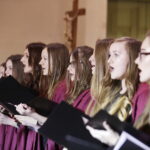 18.03.2018 Daleszyce. XIV Festiwal Wielkopostny. Gminny Młodzieżowy Chór Żeński  z Górna / Jarosław Kubalski / Radio Kielce