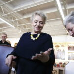 23.03.2018 Kielce. Aktorka Anna Seniuk odwiedziła Liceum Plastyczne / Jarosław Kubalski / Radio Kielce