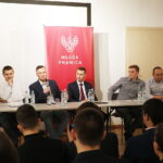 28.03.2018 Kielce. OMPiO. Debata młodej prawicy o nowym podziale administracyjnym Kielc. Grzegorz Prokop - forum młodych PiS, Michał Piasecki - Młodzi Demokraci, Łukasz Kubka - Młoda Prawica, Łukasz Wasilewski Kukiz’15 i Paweł Garbuzik młodzi PSL / Jarosław Kubalski / Radio Kielce