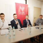28.03.2018 Kielce. OMPiO. Debata młodej prawicy o nowym podziale administracyjnym Kielc. Grzegorz Prokop - forum młodych PiS, Michał Piasecki - Młodzi Demokraci, Łukasz Kubka - Młoda Prawica, Łukasz Wasilewski Kukiz’15 i Paweł Garbuzik młodzi PSL / Jarosław Kubalski / Radio Kielce