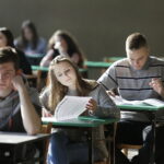 08.03.2018 Kielce. Zespół Szkół Przemysłu Spożywczego. Próbna matura / Jarosław Kubalski / Radio Kielce