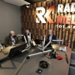 02.03.2018 Kielce. Punkty Widzenia w Radiu Kielce. Prezesi regionalnych rozgłośni Polskiego Radia: Tadeusz Deszkiewicz z Radia Dla Ciebie, Artur Kubaj z Radia Szczecin, Przemysław Tejkowski z Radia Rzeszów i prowadzący audycje Bartłomiej Zapała / Jarosław Kubalski / Radio Kielce