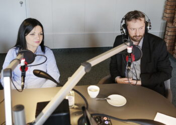 05.03.2018 Kielce. Kamila Skowron i Zbigniew Brzeziński z Miejskiego Urzędu Pracy w Kielcach / Jarosław Kubalski / Radio Kielce