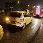 06.03.2018 Kielce. Ulica Jesionowa. Wypadek / Jarosław Kubalski / Radio Kielce