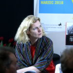 Festiwal Czytelniczy Literatury Faktu i Poezji "Wolność i Pokój". Pod klątwą. Portret społeczny pogromu kieleckiego” – premiera książki Joanny Tokarskiej-Bakir. Na zdjęciu: prof. Bożena Szaynok / Marzena Mąkosa / Radio Kielce