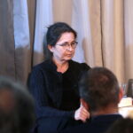 Festiwal Czytelniczy Literatury Faktu i Poezji "Wolność i Pokój". Pod klątwą. Portret społeczny pogromu kieleckiego” – premiera książki Joanny Tokarskiej-Bakir. Na zdjęciu: Joanna Tokarska - Bakir / Marzena Mąkosa / Radio Kielce