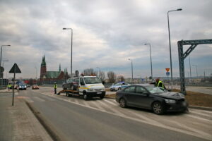 Wypadek w centrum Kielc na skrzyżowaniu ulic 1 Maja i Gosiewskiego / Marzena Mąkosa / Radio Kielce