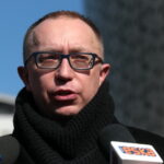 Konferencja PO dotycząca niedzieli bez handlu. Na zdjęciu: Artur Gierada - poseł PO / Marzena Mąkosa / Radio Kielce