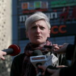 Konferencja PO dotycząca niedzieli bez handlu. Na zdjęciu: Agata Wojda - radna PO / Marzena Mąkosa / Radio Kielce