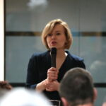 Spotkanie posłanki PiS, Anny Krupki z mieszkańcami Wolicy i okolic. Na zdjęciu: Anna Krupka - posłanka PiS / Marzena Mąkosa / Radio Kielce