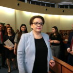 Spotkanie z Anną Zalewską - Minister Edukacji Narodowej. Inauguracja cyklu konferencji poświęconych edukacji zdrowotnej w szkole w Świętokrzyskim Urzędzie Wojewódzkim. Anna Zalewska - Minister Edukacji Narodowej / Marzena Mąkosa / Radio Kielce