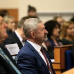 Spotkanie z Anną Zalewską - Minister Edukacji Narodowej. Inauguracja cyklu konferencji poświęconych edukacji zdrowotnej w szkole w Świętokrzyskim Urzędzie Wojewódzkim. Kazimierz Mądzik - świętokrzyski kurator oświaty  / Marzena Mąkosa / Radio Kielce