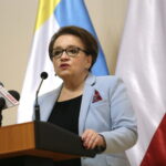 Spotkanie z Anną Zalewską - Minister Edukacji Narodowej. Inauguracja cyklu konferencji poświęconych edukacji zdrowotnej w szkole w Świętokrzyskim Urzędzie Wojewódzkim. Anna Zalewska - Minister Edukacji Narodowej / Marzena Mąkosa / Radio Kielce