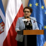 Spotkanie z Anną Zalewską - Minister Edukacji Narodowej. Inauguracja cyklu konferencji poświęconych edukacji zdrowotnej w szkole w Świętokrzyskim Urzędzie Wojewódzkim. Anna Zalewska - Minister Edukacji Narodowej / Marzena Mąkosa / Radio Kielce