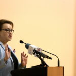 Spotkanie z Anną Zalewską - Minister Edukacji Narodowej. Inauguracja cyklu konferencji poświęconych edukacji zdrowotnej w szkole w Świętokrzyskim Urzędzie Wojewódzkim. Anna Zalewska - Minister Edukacji Narodowej / Marzena Mąkosa / Radio Kielce