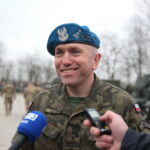 Amerykańscy żołnierze w Centrum Przygotowań do Misji Zagranicznych w Kielcach. Na zdjęciu ppłk Paweł Polak / Marzena Mąkosa / Radio Kielce