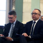 "Umebluj swój samorząd" - cykl spotkań w ramach konsultacji programu wyborczego dla Kielc. Na zdjęciu: Jan Maćkowiak - wicemarszałek województwa świętokrzyskiego i Artur Gierada - poseł PO / Marzena Mąkosa / Radio Kielce