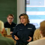 Spotkanie naczelnik prewencji Komendy Miejskiej Policji w Kielcach z seniorami. Na zdjęciu: podinsp. Aneta Litwin / Marzena Mąkosa / Radio Kielce