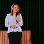 Debata "Gospodarka 2018 - perspektywa biznesu" w Pałacyku Zielińskiego. Anna Kaczor - Małecka - Świętokrzyski Związek Pracodawców Prywatnych Lewiatan / Marzena Mąkosa / Radio Kielce