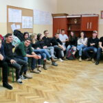 Projekt "Zachować pamięć" - młodzież z Izraela w Zespole Szkół Katolickich Diecezji Kieleckiej w Kielcach / Marzena Mąkosa / Radio Kielce