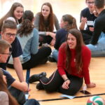 Projekt "Zachować pamięć" - młodzież z Izraela w Zespole Szkół Katolickich Diecezji Kieleckiej w Kielcach / Marzena Mąkosa / Radio Kielce