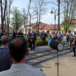 Minister Kultury i Dziedzictwa Narodowego Piotr Gliński spotkał się z mieszkańcami Wiślicy / Kamil Włosowicz / Radio Kielce