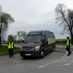 Brzegi. Akcja policji „Trzeźwy autobus” (23.04.2018) / Ewa Pociejowska-Gawęda / Radio Kielce