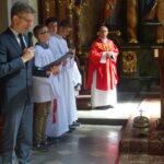 X Marsz Pamięci poświęcony partyzanckiemu oddziałowi Armii Krajowej "Spaleni". Msza w kościele pw. Apostołów Piotra i Pawła / Ewa Pociejowska-Gawęda / Radio Kielce