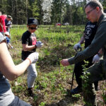 W ramach akcji „Lasy pełne energii” pracownicy PGE Obrót ze Skarżyska-Kamiennej sadzili dębowy las na terenie nadleśnictwa Suchedniów / Tomasz Piwko / Radio Kielce