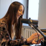 Agata Steczkowska w studiu Radia Kielce / Kamil Król / Radio Kielce