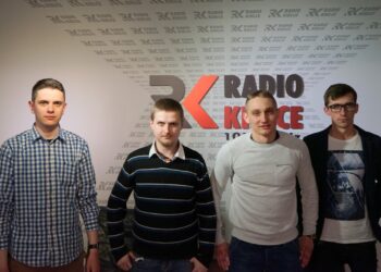 Pokolenie M: Marcin Różyc, Grzegorz Prokop – promotor walk, Mateusz Firek – zawodnik sztuk walki i Michał Kita / Karol Żak / Radio Kielce