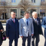 Konferencja SLD. Od lewej: Joanna Grzela, Henryk Milcarz, Andrzej Szejna, Jerzy Jaskiernia, Marcin Chłodnicki / Michał Kita / Radio Kielce