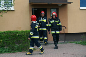 Pożar w jednym z mieszkań przy ulicy Marszałkowskiej w Kielcach / Monika Miller / Radio Kielce