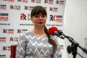 Studio Polityczne. Na zdjęciu: Magdalena Fogiel-Litwinek - Kukiz'15 / Karol Żak / Radio Kielce