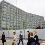 26.04.2018 Kielce. Rozpoczął się remont przed Świętokrzyskim Urzędem Wojewódzkim / Jarosław Kubalski / Radio Kielce