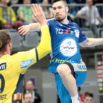 Rewanż 1/8 finału LM: Rhein Neckar Loewen - PGE Vive Kielce. Alex Dujszebajew / Krzysztof Bujnowicz / Radio Kielce