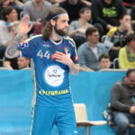 Rewanż 1/8 finału LM: Rhein Neckar Loewen - PGE Vive Kielce. Dean Bombac / Krzysztof Bujnowicz / Radio Kielce