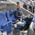 Rewanż 1/8 finału LM: Rhein Neckar Loewen - PGE Vive Kielce. "Stanowisko" komentatorów Radia Kielce. Realizator transmisji Arkadiusz Milcarz / Krzysztof Bujnowicz / Radio Kielce