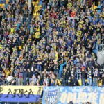 Rewanżowy mecz półfinału Pucharu Polski: Arka Gdynia - Korona Kielce. Kibice gospodarzy / Krzysztof Bujnowicz / Radio Kielce