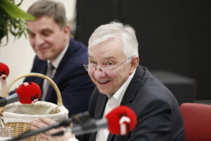 02.04.2018 Studio Polityczne w Radiu Kielce. Poseł PiS Krzysztof Lipiec / Jarosław Kubalski / Radio Kielce