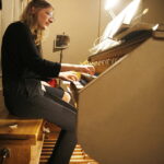 06.04.2018 Kielce. Kościół pw. Świętej Trójcy. Międzynarodowy Festiwal Muzyki Organowej i Sakralnej „Anima Mundi”. Gra Els Biesemans / Jarosław Kubalski / Radio Kielce