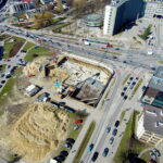 06.04.2018 Kielce. Budowa budynku biurowo - usługowo - mieszkalnego pomiędzy ulicami Pelca, IX Wieków Kielc i 1 Maja / Jarosław Kubalski / Radio Kielce