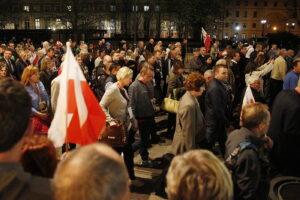 10.04.2018 Warszawa. Marsz Pamięci w rocznicę katastrofy smoleńskiej / Jarosław Kubalski / Radio Kielce